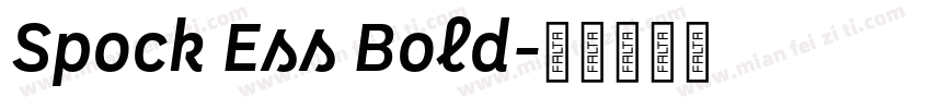 Spock Ess Bold字体转换
